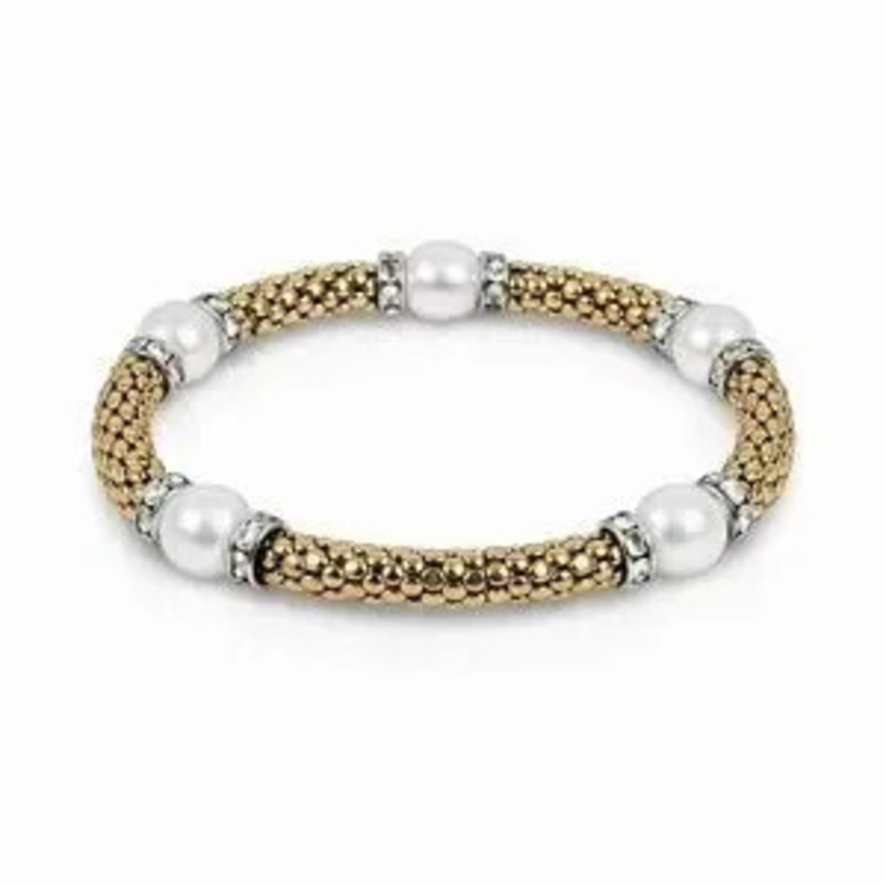?? Gold and Silver Beaded Bracelet